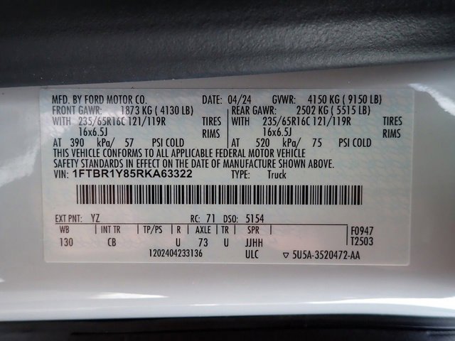 Certified 2024 Ford Transit 250 Low Roof w/ Exterior Upgrade Package image 21