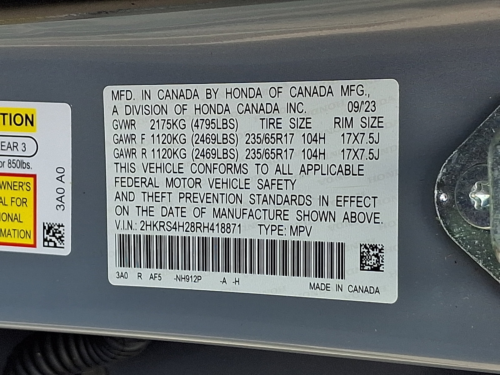 Certified 2024 Honda CR-V LX image 28