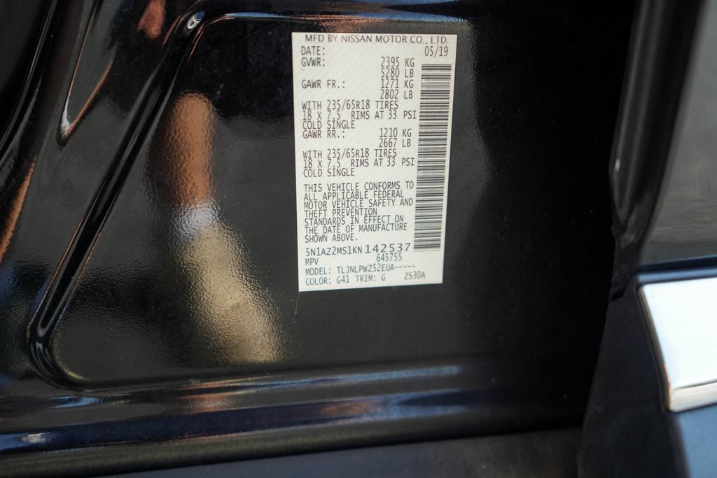 Used 2019 Nissan Murano S AWD/4WD image 41
