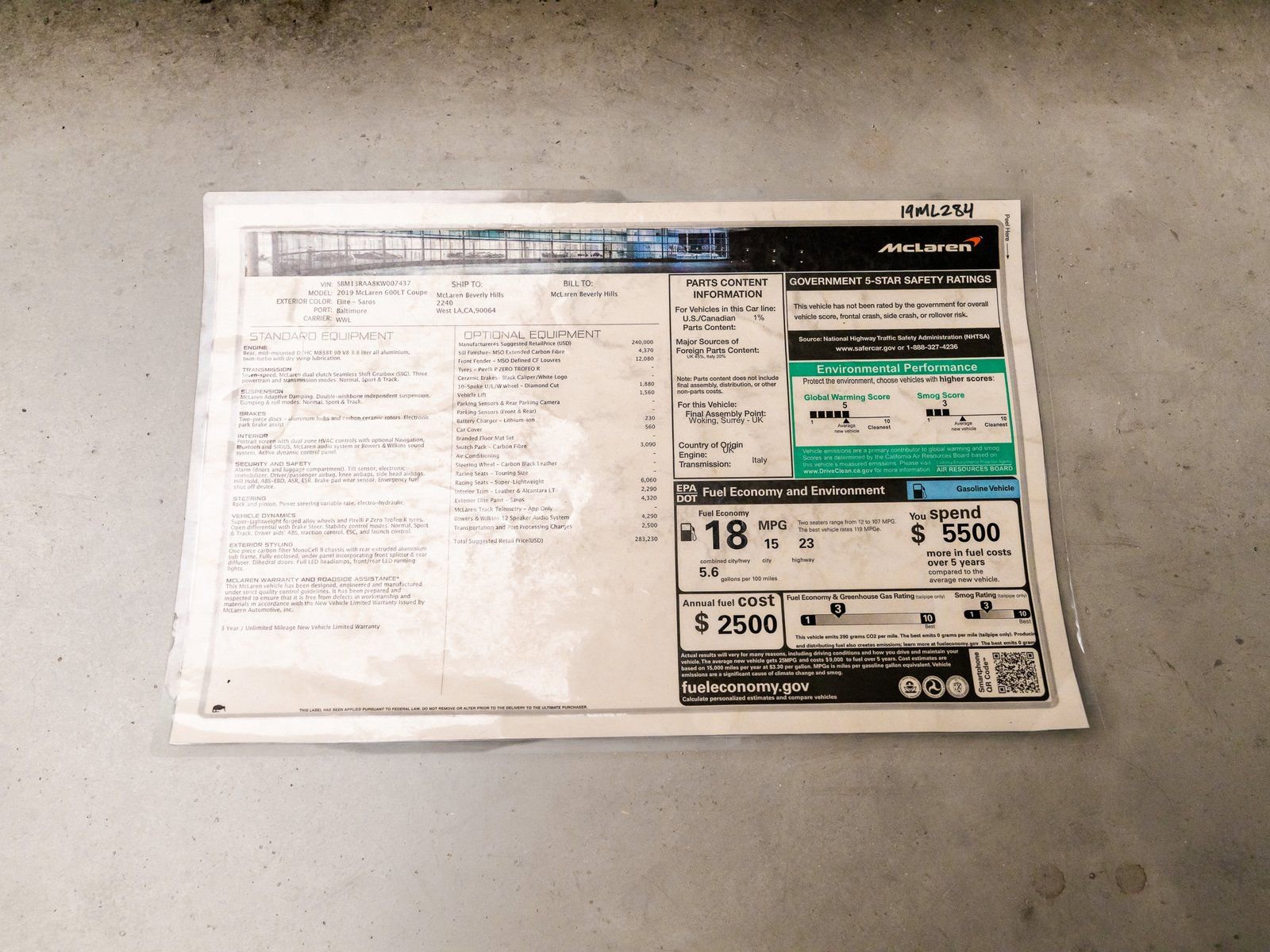 Used 2019 McLaren 600LT RWD image 38