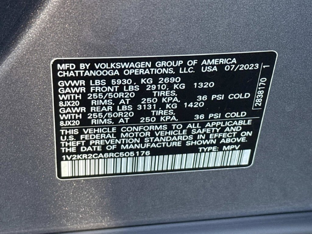 Used 2024 Volkswagen Atlas SE AWD/4WD image 26