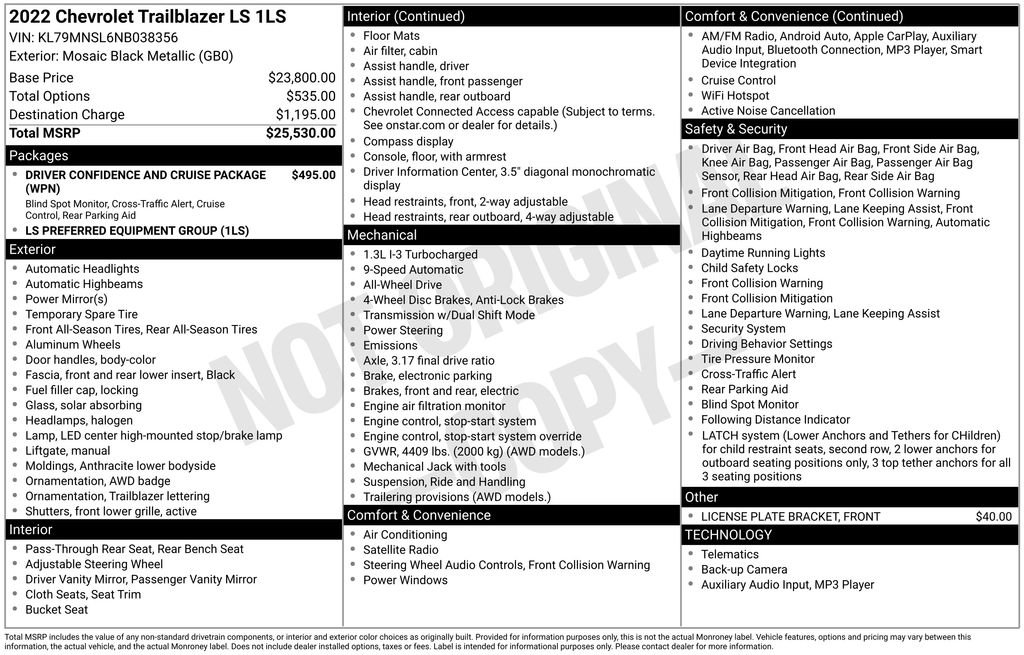 Certified 2022 Chevrolet TrailBlazer LS image 11