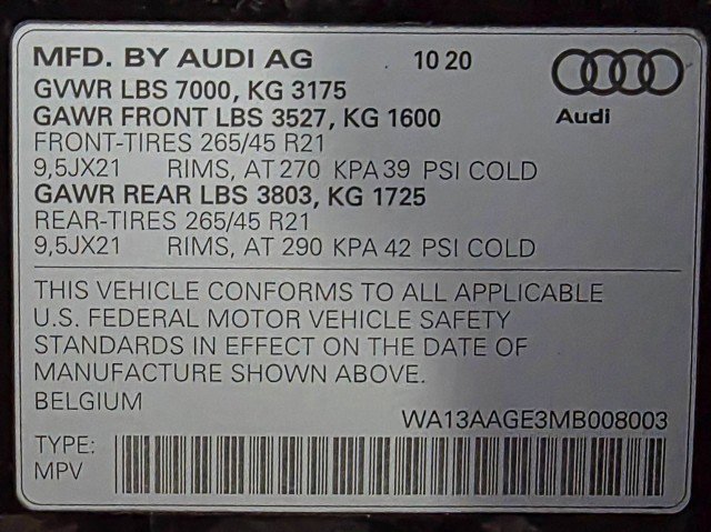 Used 2021 Audi e-tron Prestige w/ Prestige Package AWD/4WD image 47