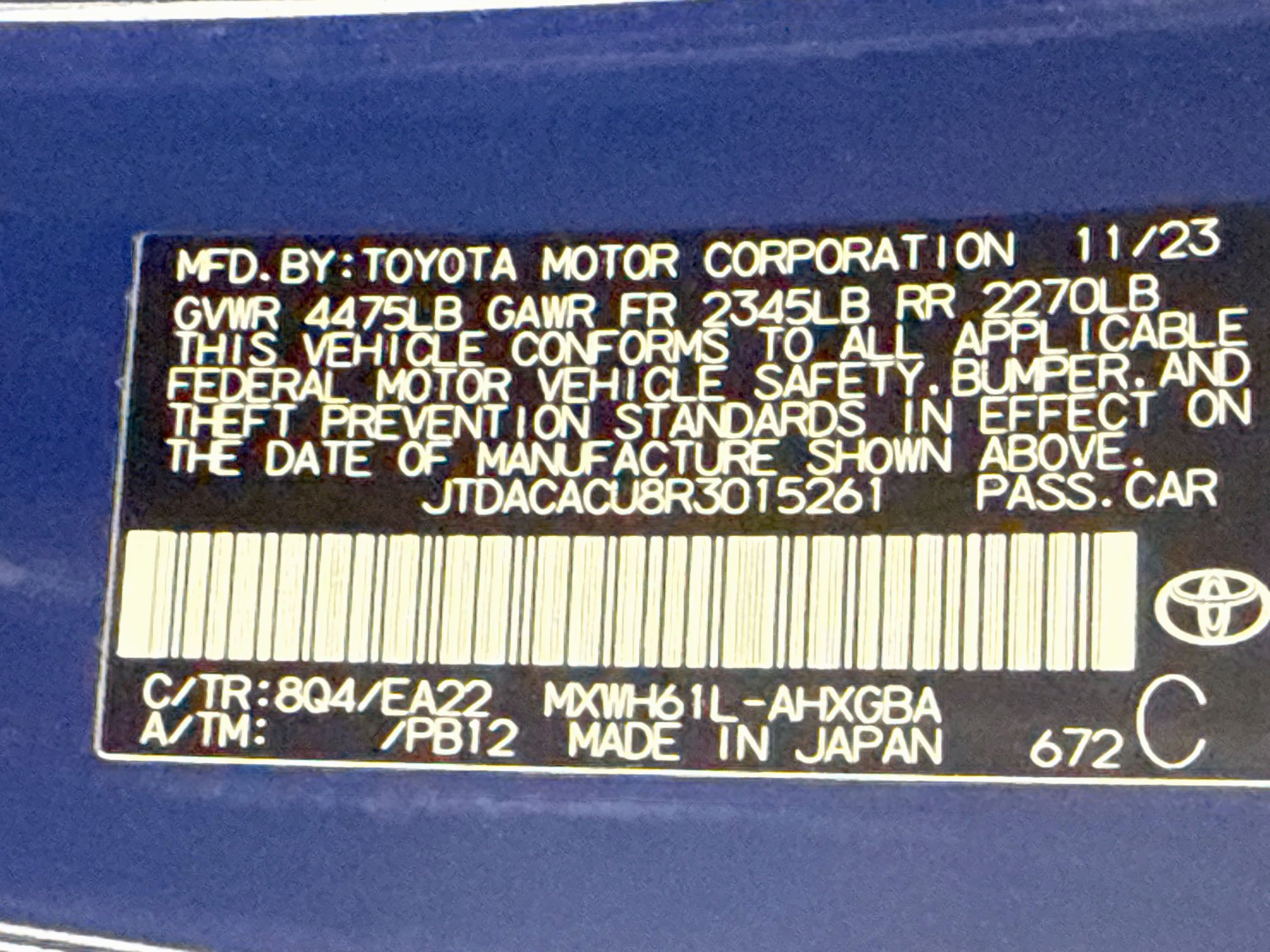 Certified 2024 Toyota Prius Prime FWD image 32