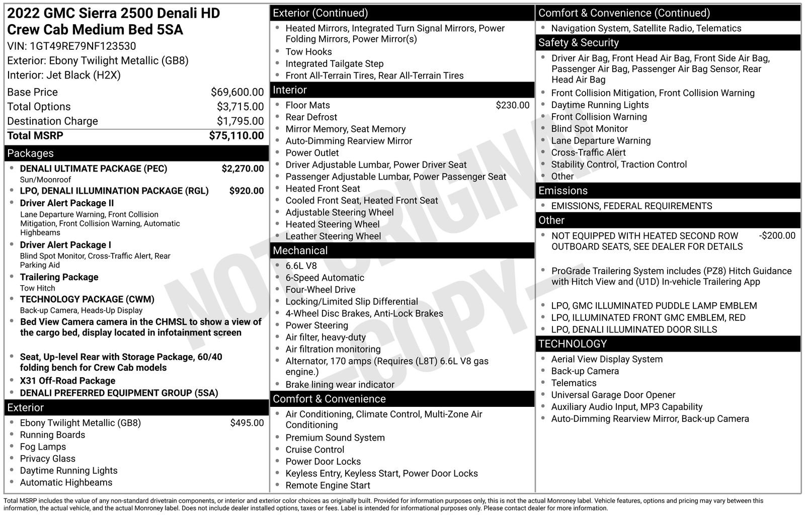 Used 2022 GMC Sierra 2500 Denali w/ Denali Ultimate Package image 35