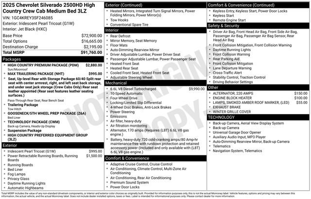 New 2025 Chevrolet Silverado 2500 High Country w/ High Country Premium Package image 2