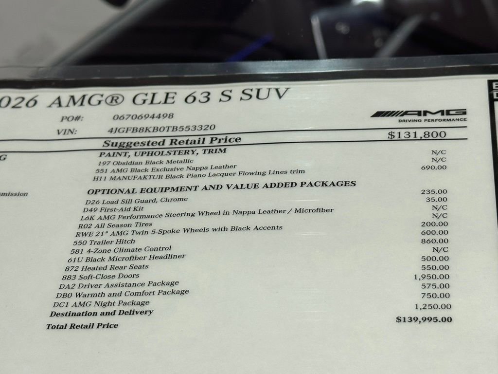 New 2026 Mercedes-Benz GLE 63 AMG S image 19