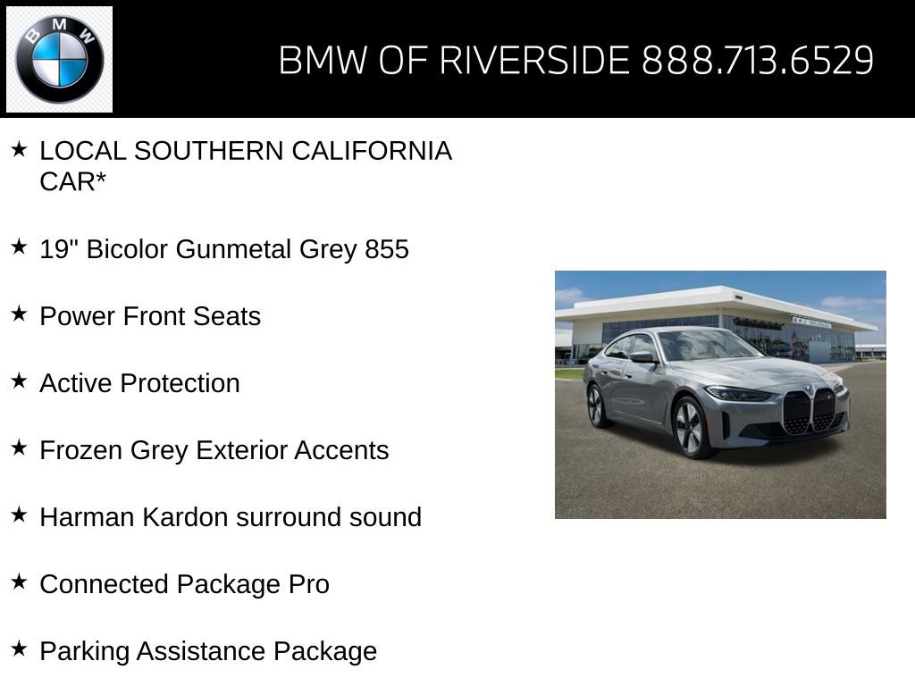 Certified 2024 BMW i4 eDrive35 w/ Parking Assistance Package RWD image 15