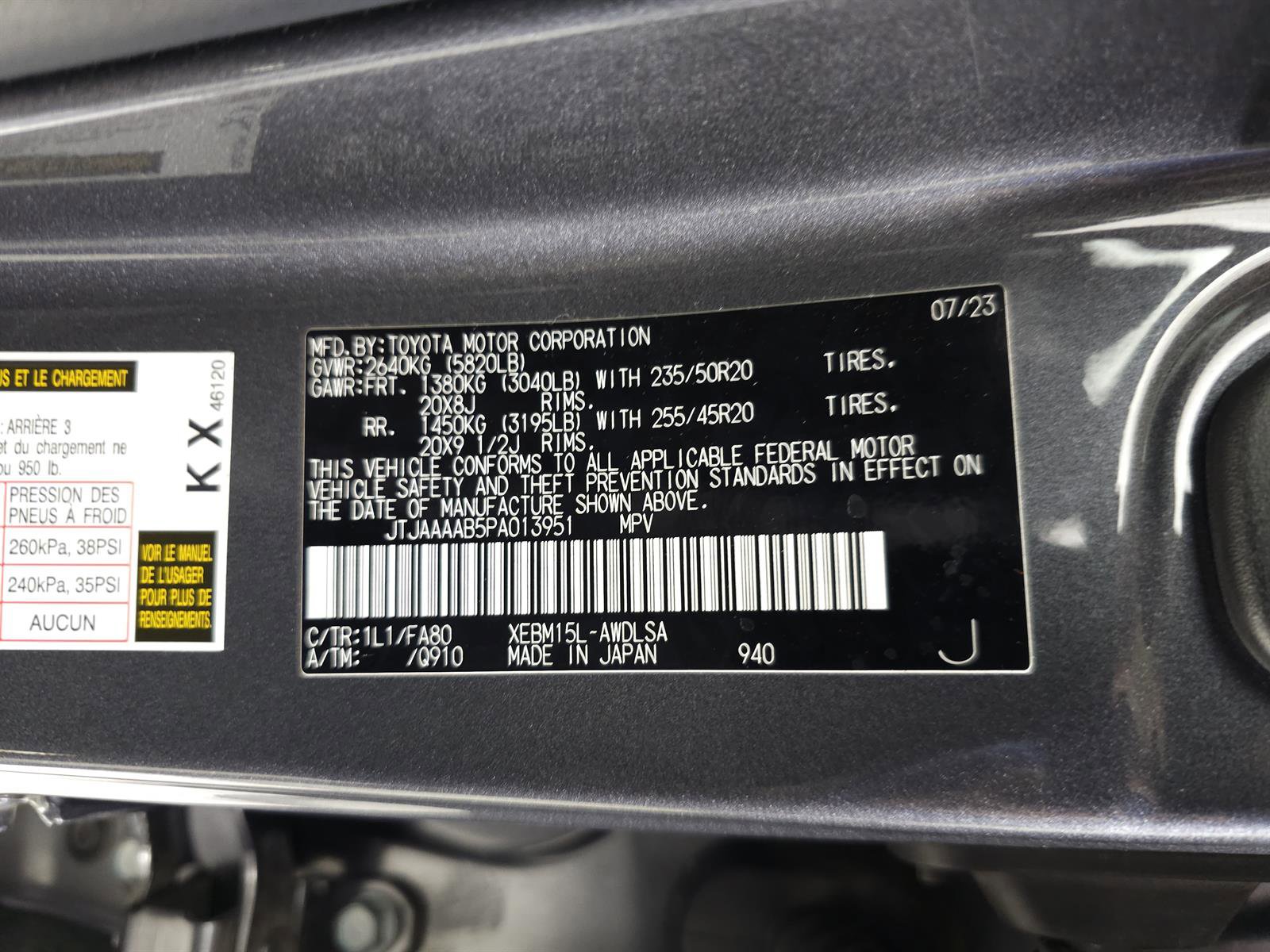 Certified 2023 Lexus RZ 450e Premium w/ Accessory Package (2T) image 35