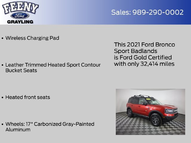 Used 2021 Ford Bronco Sport Badlands w/ Badlands Package AWD/4WD image 24