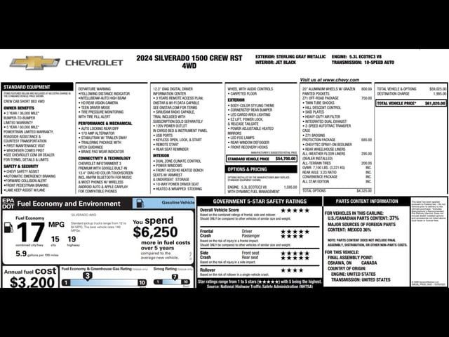 Used 2024 Chevrolet Silverado 1500 RST w/ Z71 Off-Road Package AWD/4WD image 3