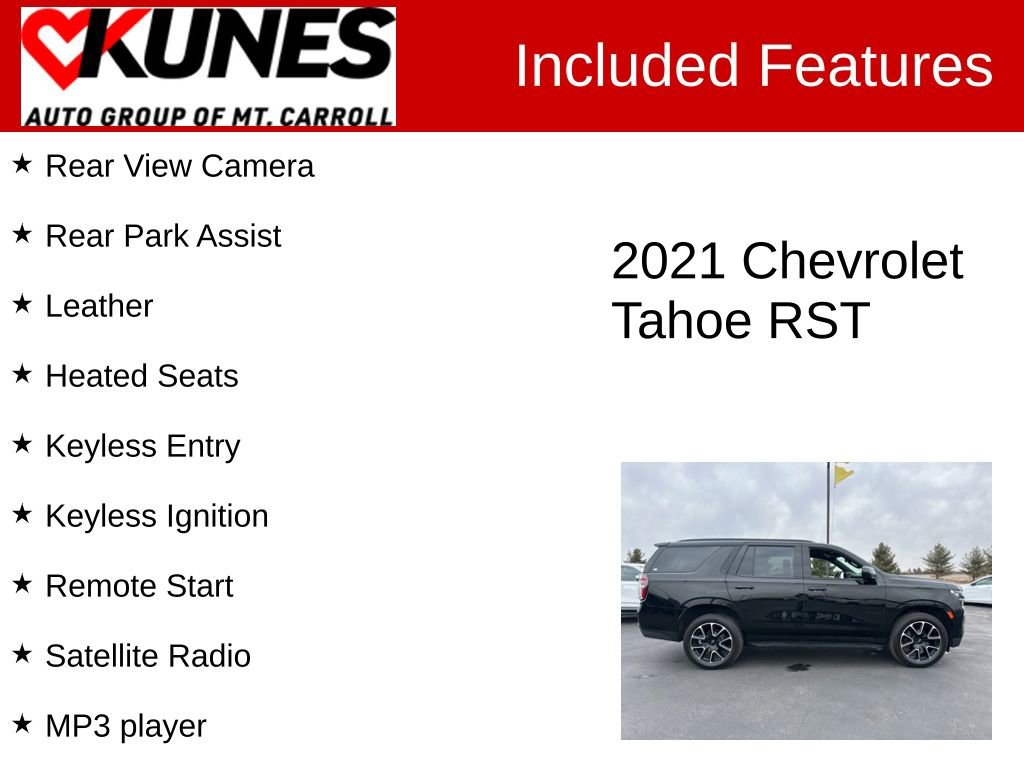 Used 2021 Chevrolet Tahoe RST AWD/4WD image 3