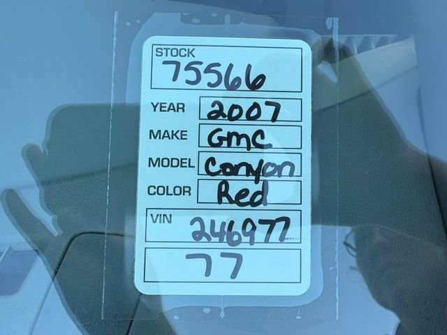 Used 2007 GMC Canyon SL w/ Value Leader Package RWD image 24