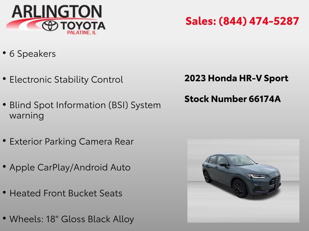 Used 2023 Honda HR-V Sport image 2