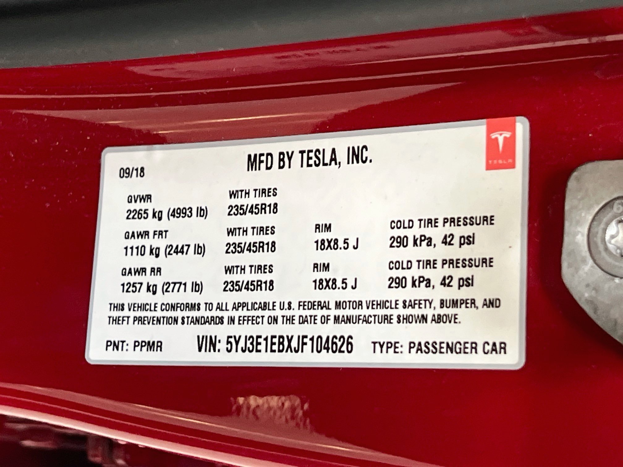 Used 2018 Tesla Model 3 Long Range AWD/4WD image 33
