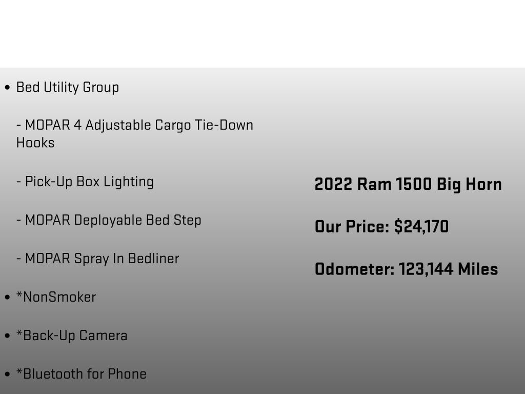 Used 2022 RAM 1500 Big Horn w/ Trailer Tow Group AWD/4WD image 36