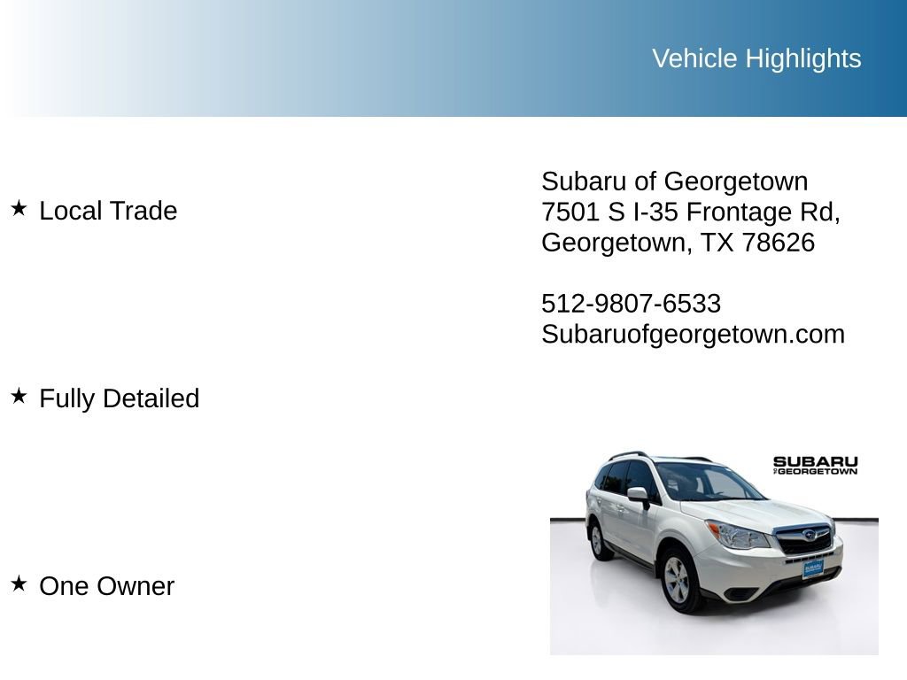 Used 2016 Subaru Forester 2.5i Premium w/ All-Weather Package AWD/4WD image 10