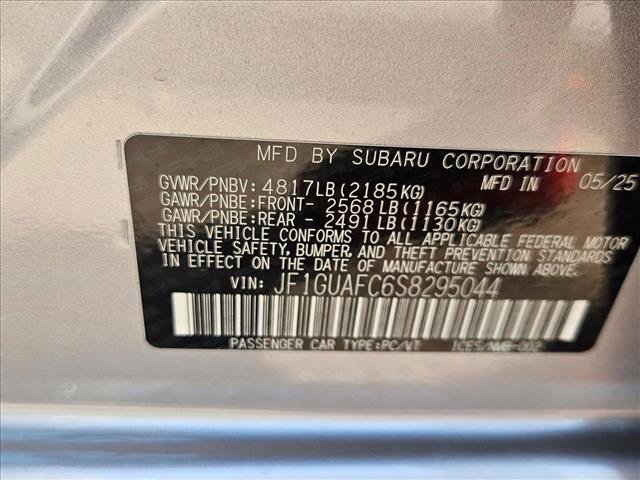 New 2025 Subaru Impreza 2.0i Sport w/ Popular Package #1 image 17