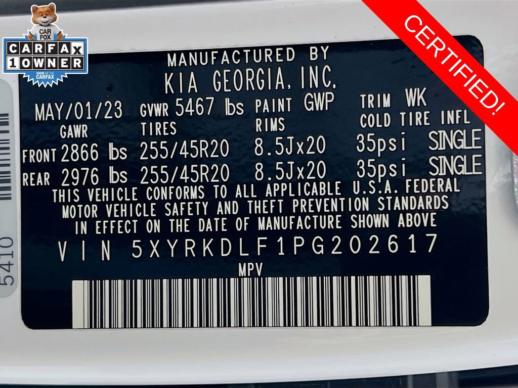 Certified 2023 Kia Sorento SX Prestige image 36
