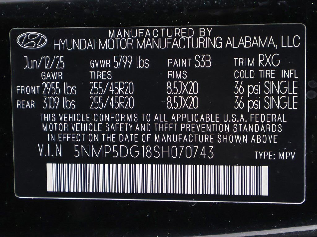 Certified 2025 Hyundai Santa Fe Calligraphy image 54