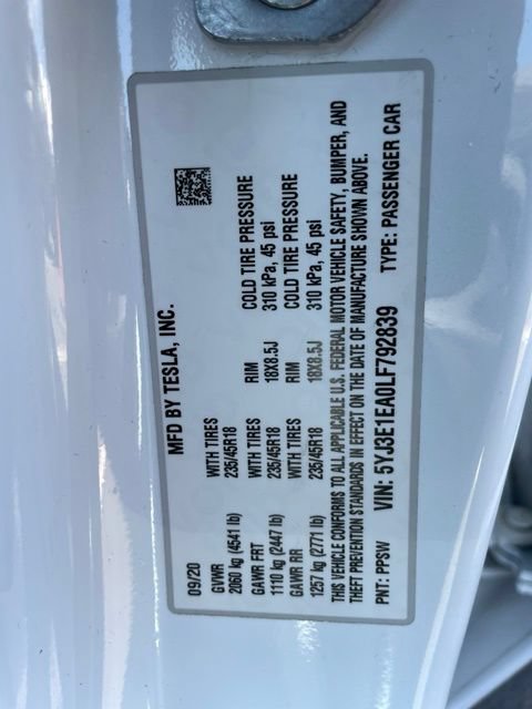Used 2020 Tesla Model 3 Standard Range Plus RWD image 29