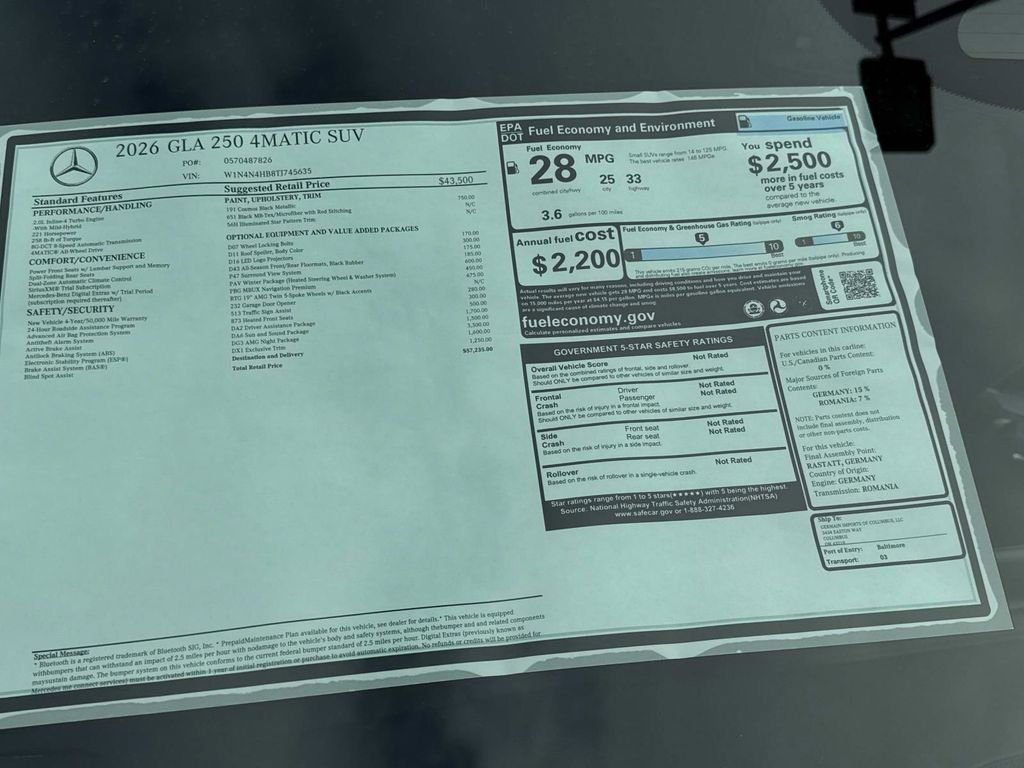 New 2026 Mercedes-Benz GLA 250 4MATIC image 9
