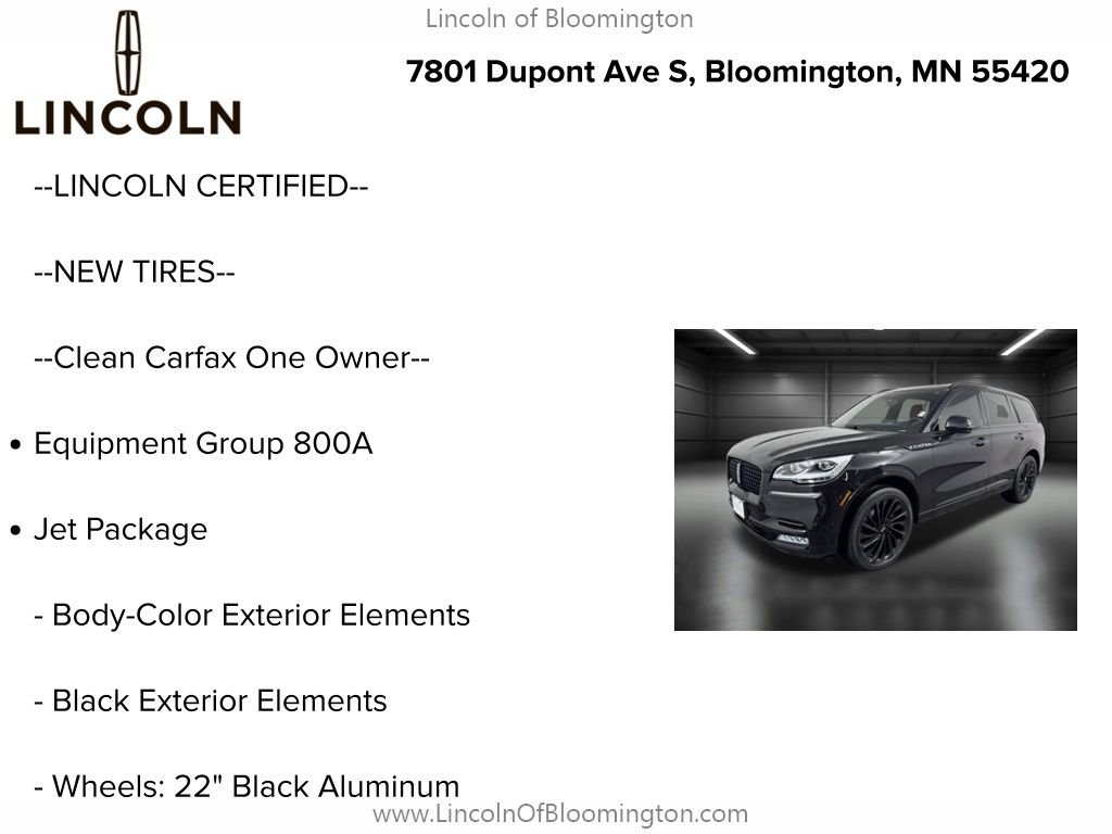 Certified 2023 Lincoln Aviator Black Label w/ Jet Package image 5
