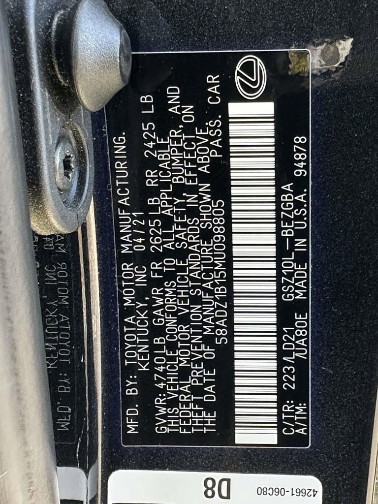 Used 2021 Lexus ES 350 w/ Premium Package image 29