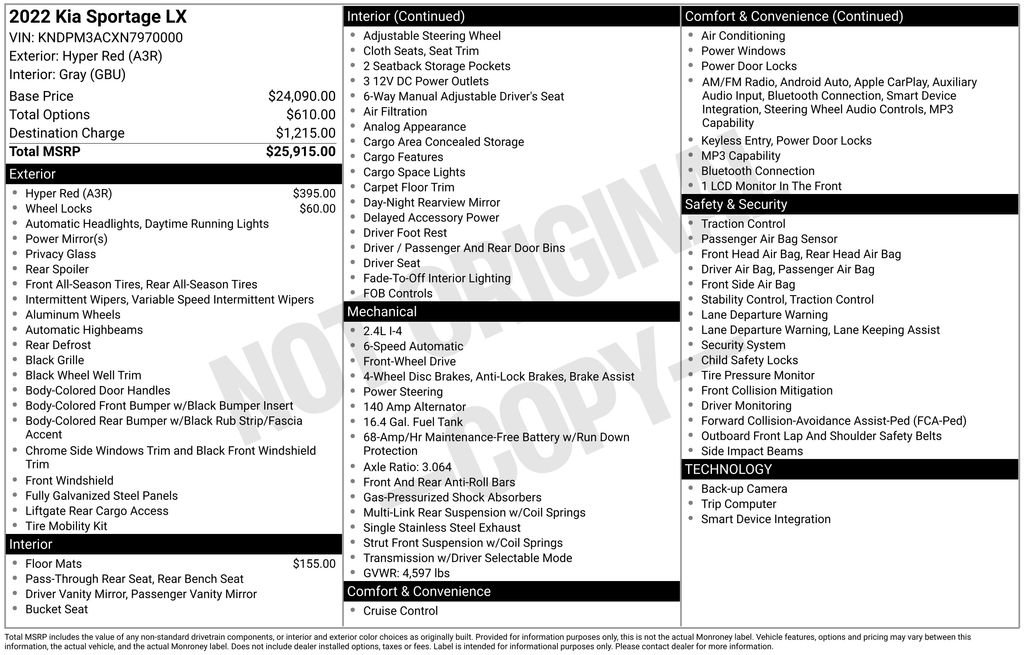 Used 2022 Kia Sportage LX image 2