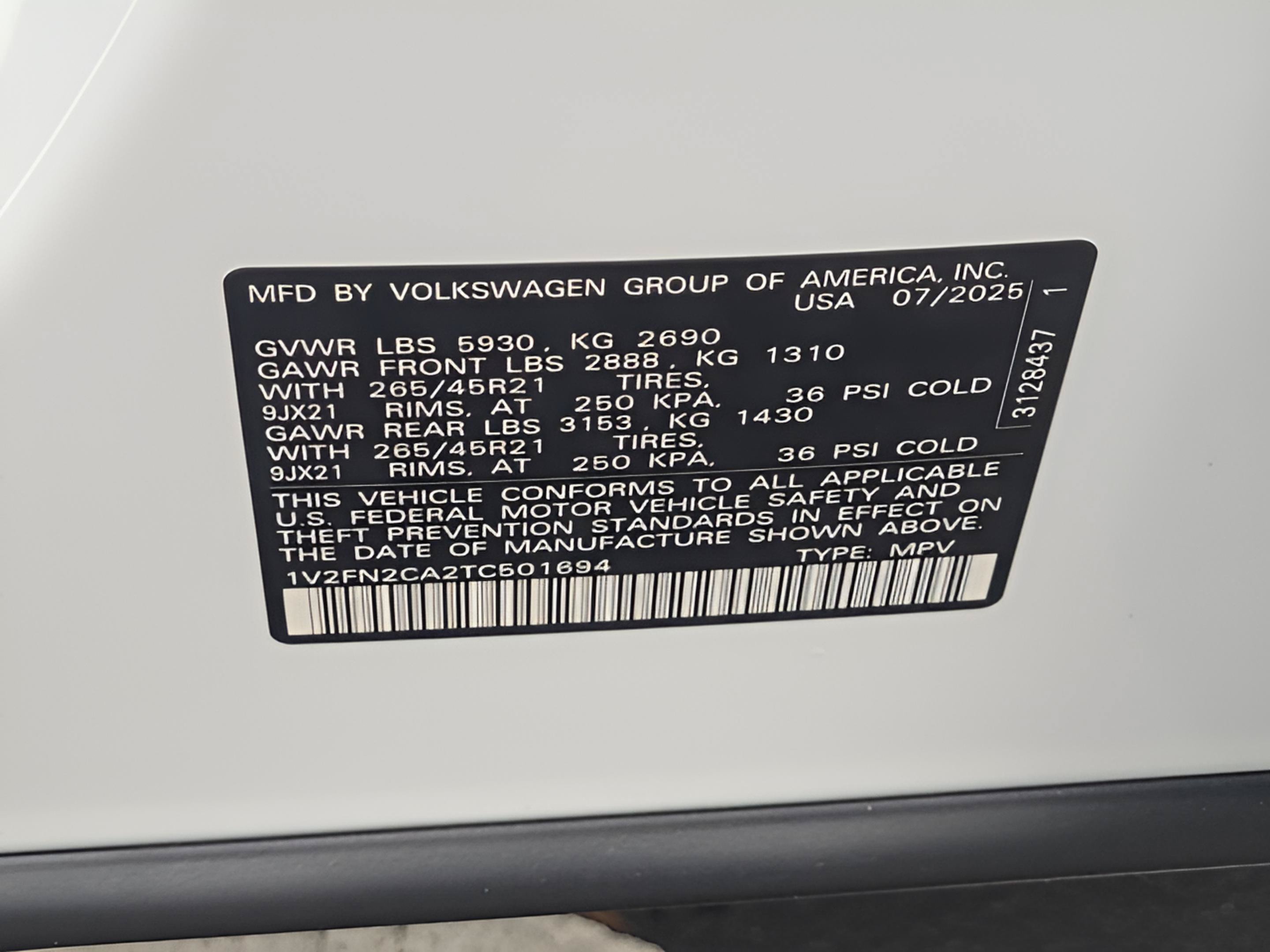 New 2026 Volkswagen Atlas SEL Premium R-Line AWD/4WD image 21
