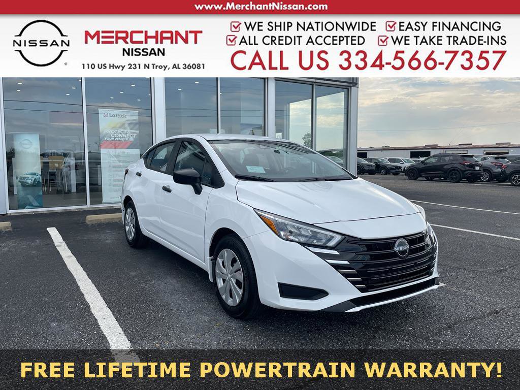 New 2025 Nissan Versa S w/ Trunk Package