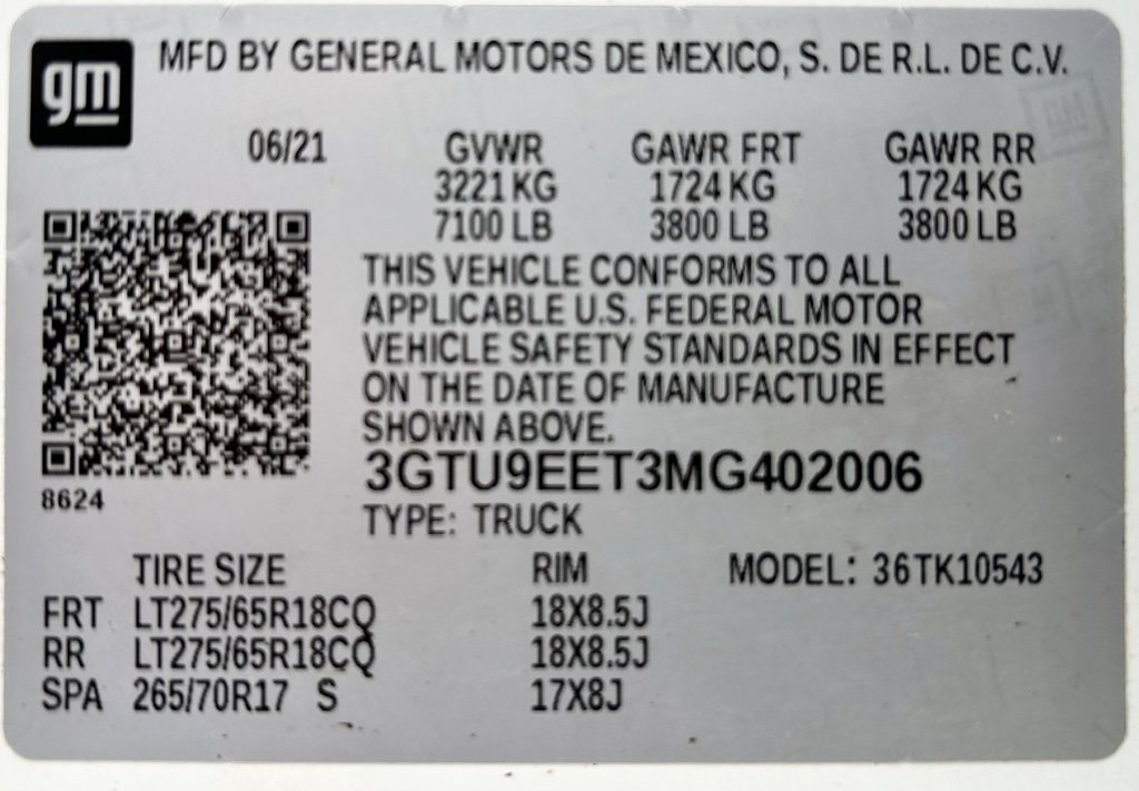 Used 2021 GMC Sierra 1500 AT4 image 25