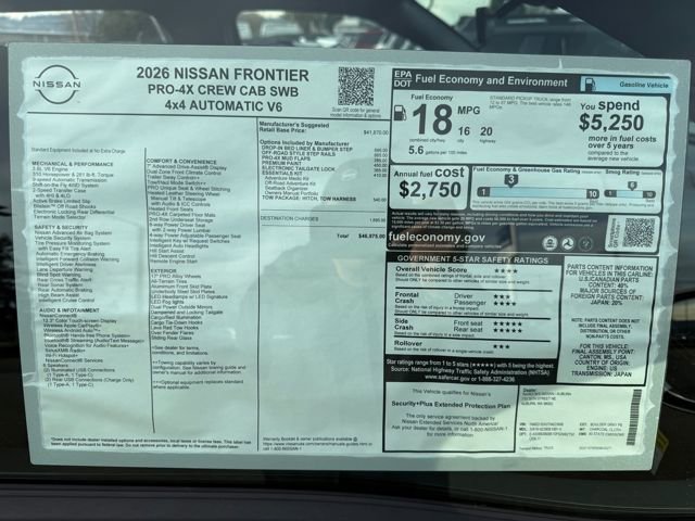 New 2026 Nissan Frontier PRO-4X w/ Tow Package image 34