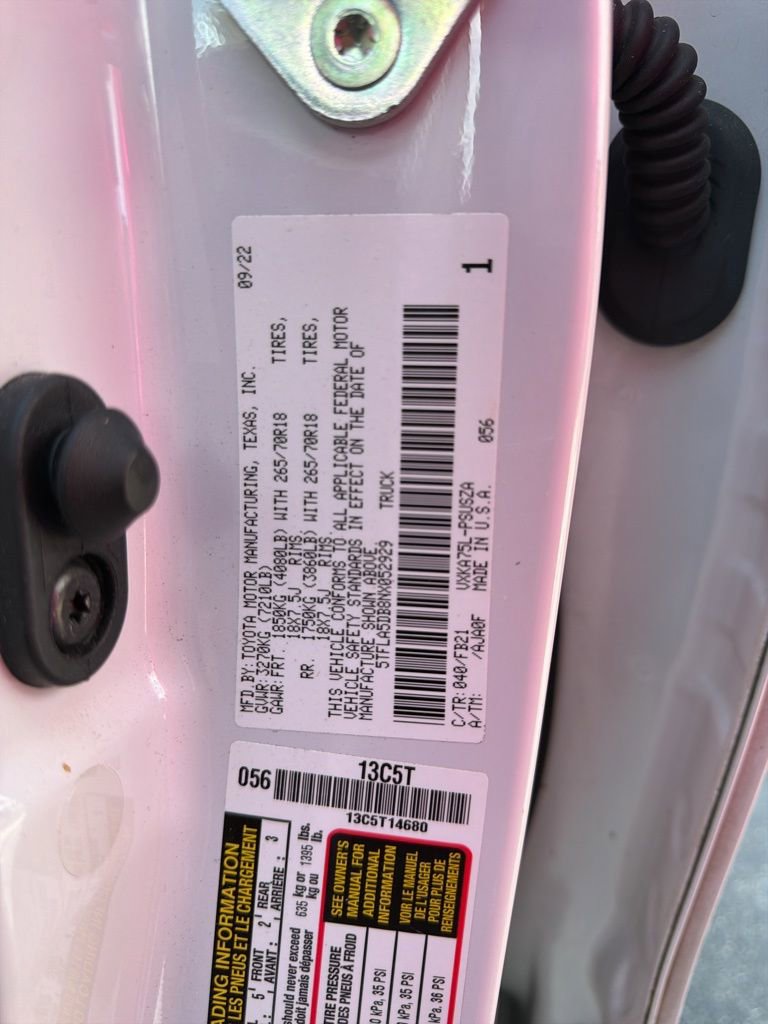 Used 2022 Toyota Tundra SR5 w/ SR5 Convenience Package image 14