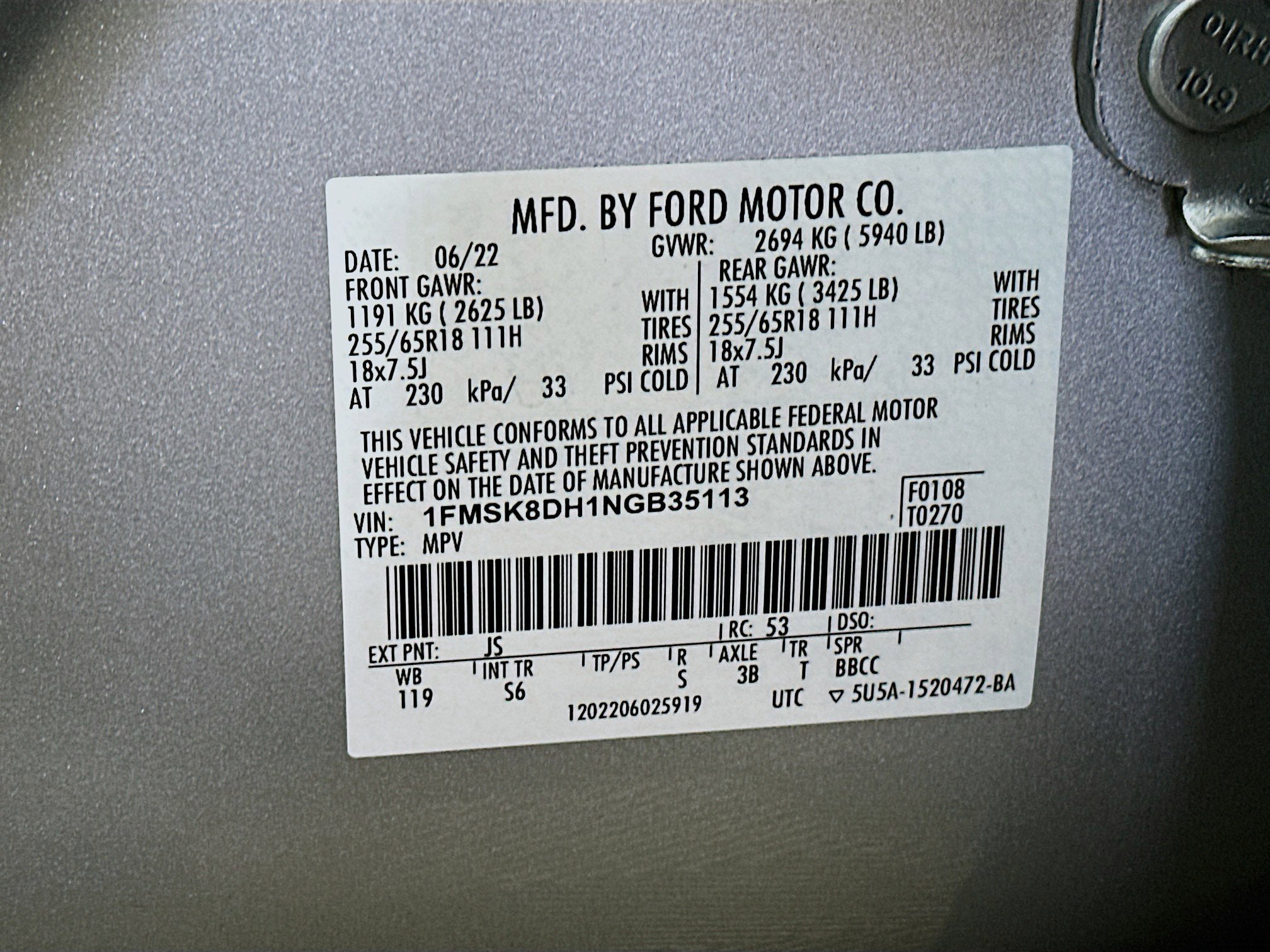 Used 2022 Ford Explorer XLT w/ Equipment Group 202A image 31
