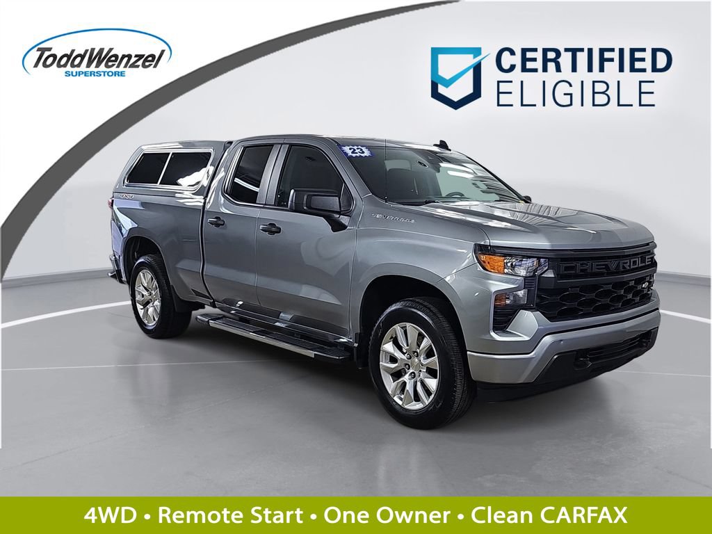 Certified 2023 Chevrolet Silverado 1500 Custom AWD/4WD image 1