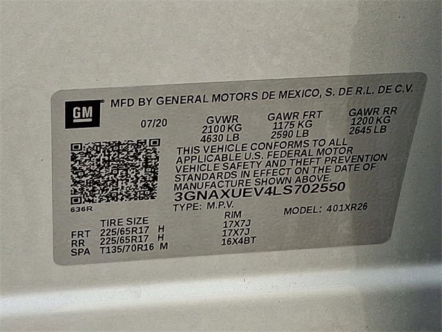 Used 2020 Chevrolet Equinox LT AWD/4WD image 25