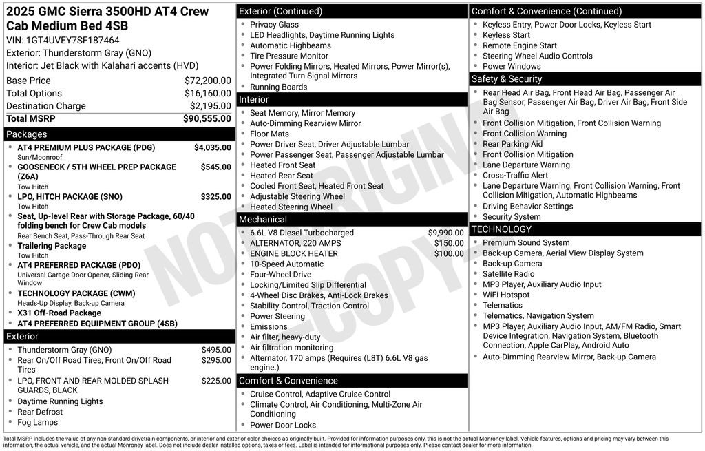 Used 2025 GMC Sierra 3500 AT4 w/ AT4 Premium Plus Package AWD/4WD image 34
