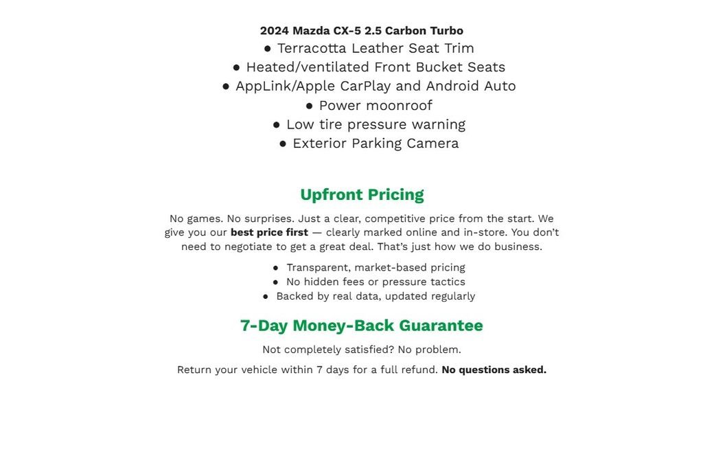 Used 2024 MAZDA CX-5 Carbon Edition image 2