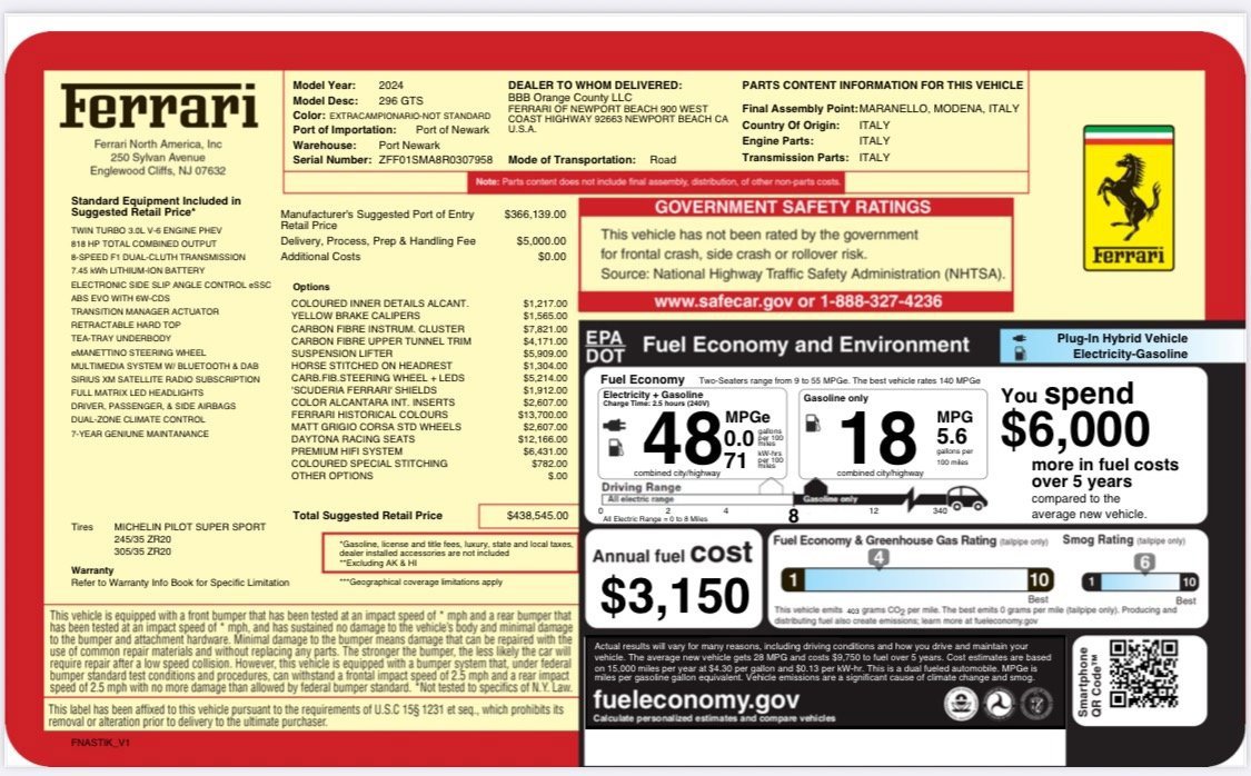 Used 2024 Ferrari 296 GTS image 25