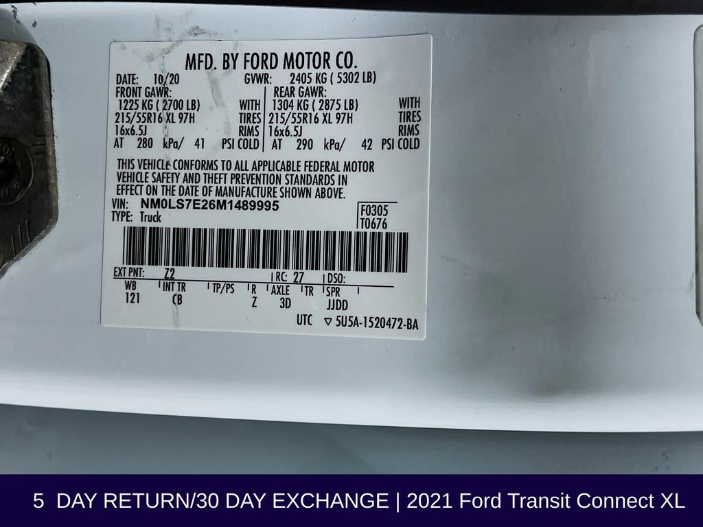 Used 2021 Ford Transit Connect XL image 34