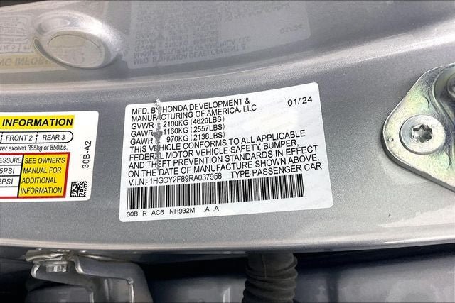 Certified 2024 Honda Accord Touring image 33