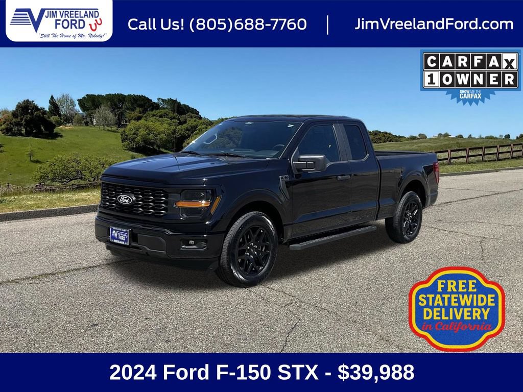 Certified 2024 Ford F150 STX w/ STX Black Appearance Package RWD image 1