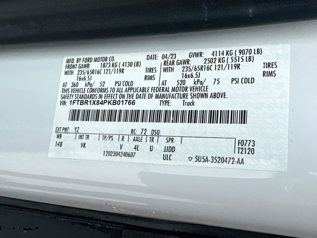 Used 2023 Ford Transit 250 148 High Roof w/ Load Area Protection Package RWD image 23