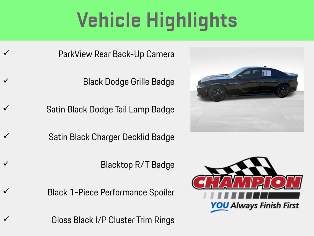 Used 2023 Dodge Charger R/T w/ Blacktop Package RWD image 12