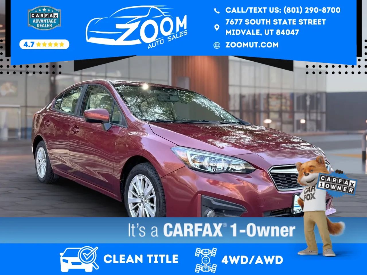Used 2018 Subaru Impreza 2.0i Premium w/ Eyesight & BSD & Rcta