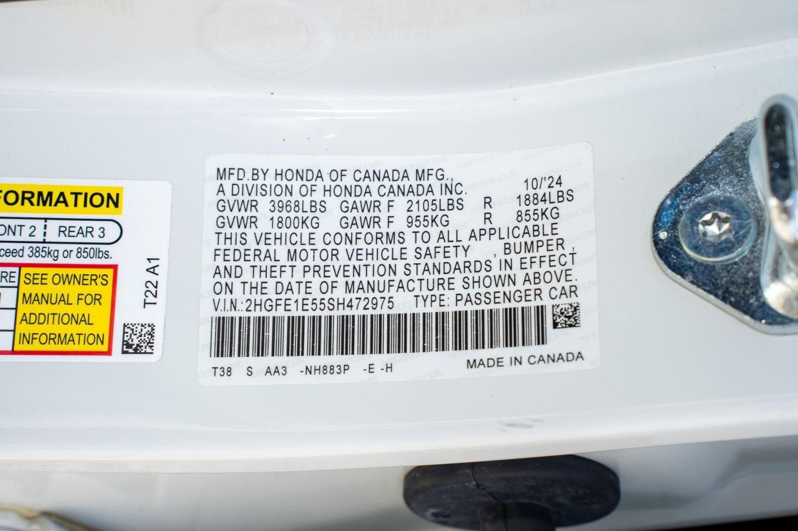 Certified 2025 Honda Civic Si image 39