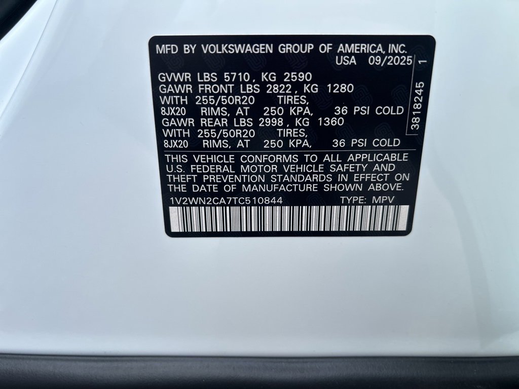 New 2026 Volkswagen Atlas SE image 32