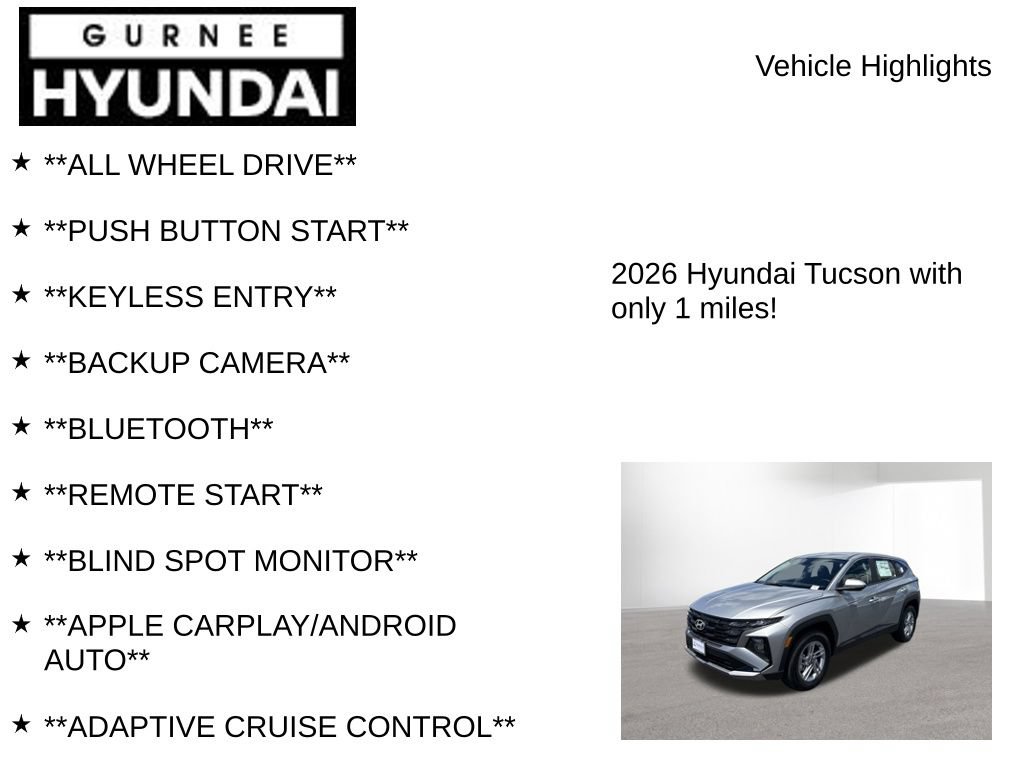 New 2026 Hyundai Tucson SE AWD/4WD image 8