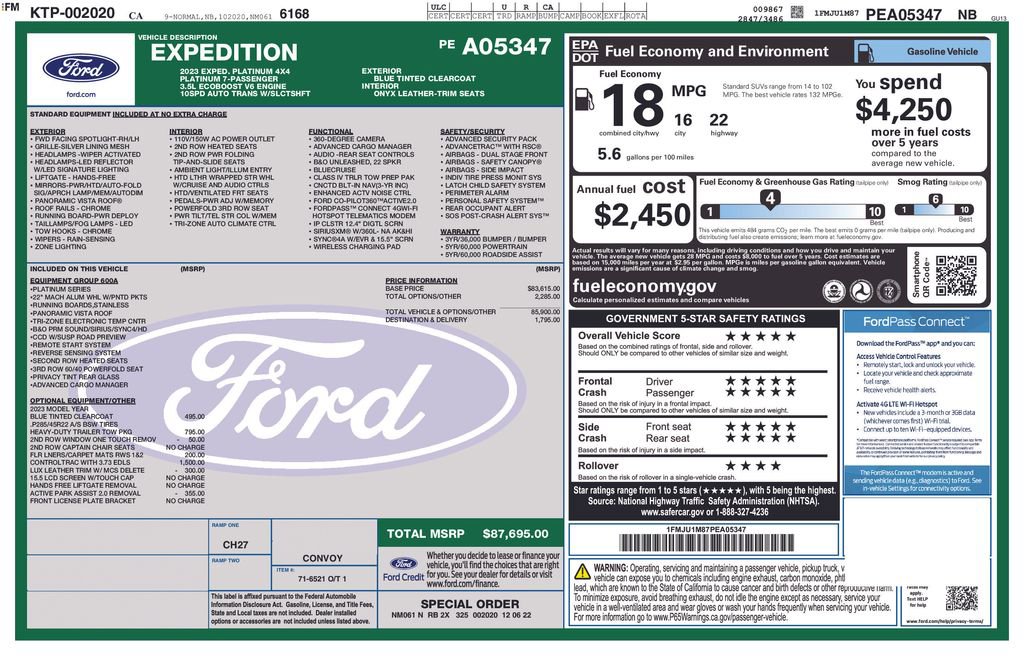 Certified 2023 Ford Expedition Platinum image 3